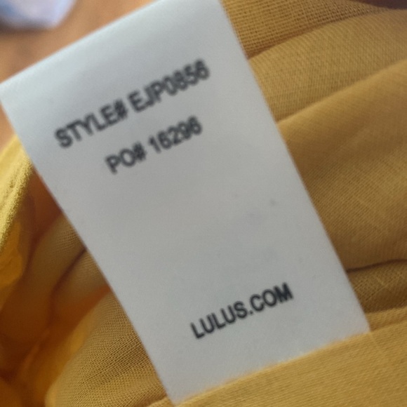 Lulus Indie Mustard Yellow Surplice Romper Shorts One Piece Size Small - Picture 14 of 14